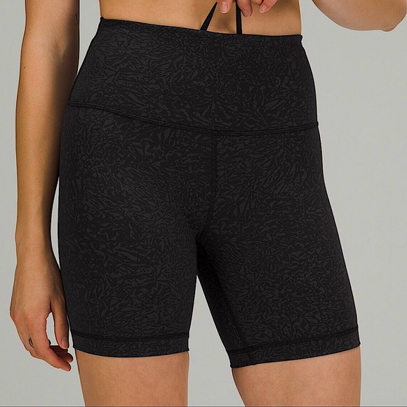 lululemon athletica Pants - Lululemon Wunder Train High Rise Short 6”
Crunch Black